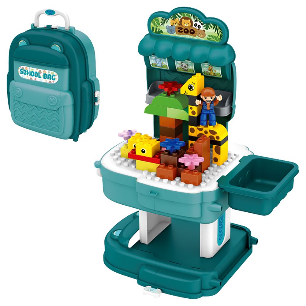 Little Story - Zoological Park with Block Toy Set School Bag 200pcs