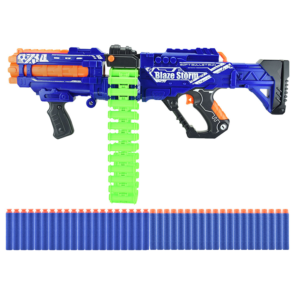 Little Story - Kids Bullet Gun with Bullets - 40Pcs - Blue/Green