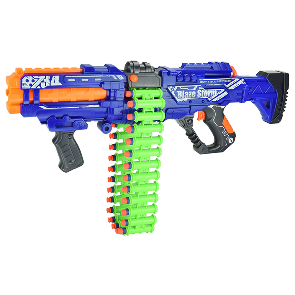 Little Story - Kids Bullet Gun with Bullets - 40Pcs - Blue/Green