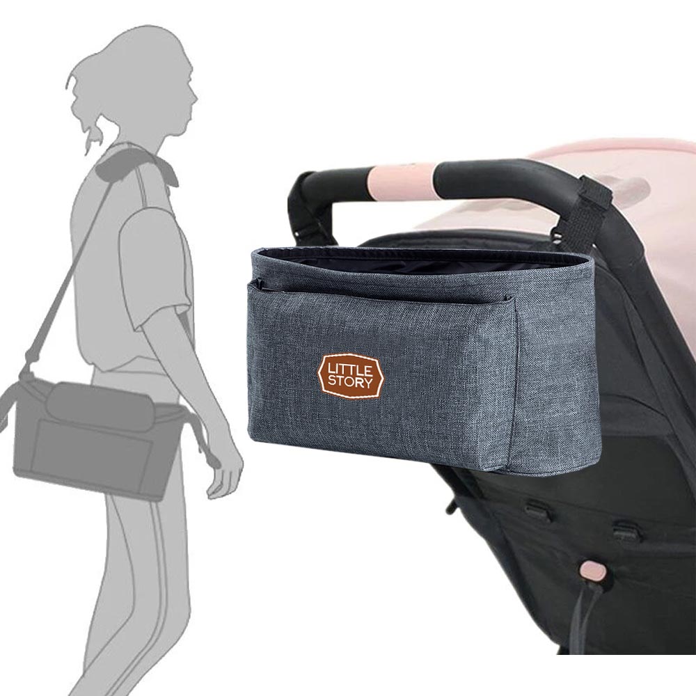 Little Story - Bronx Stroller Organizer - Grey