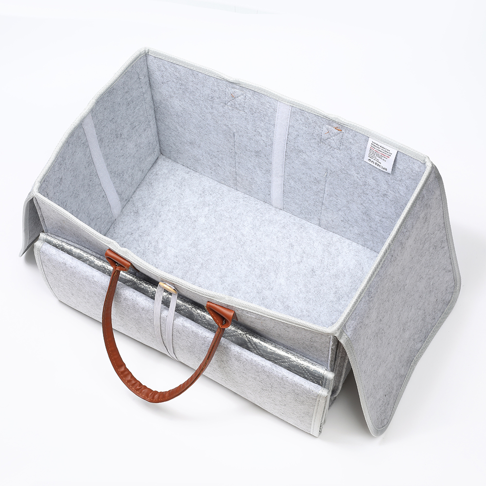 Little Story - 2-in-1 Diaper Caddy With Mat XL - Grey