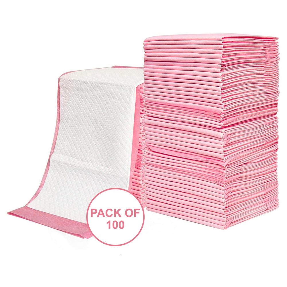 Little Story Disposable Diaper Changing Mats 100Pcs - Pink