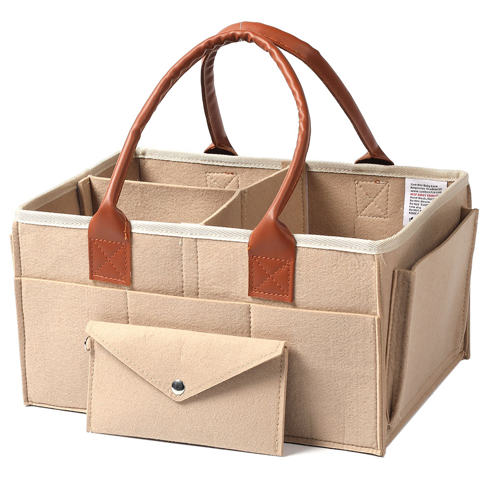 Little Story - Diaper Caddy + Travel Pouch Medium - Ivory