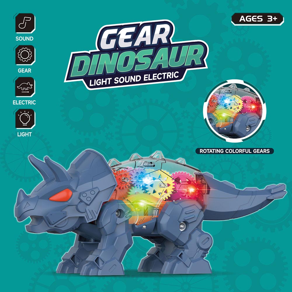 Little Story - Electric DIY Gear Dinosaur - Blue