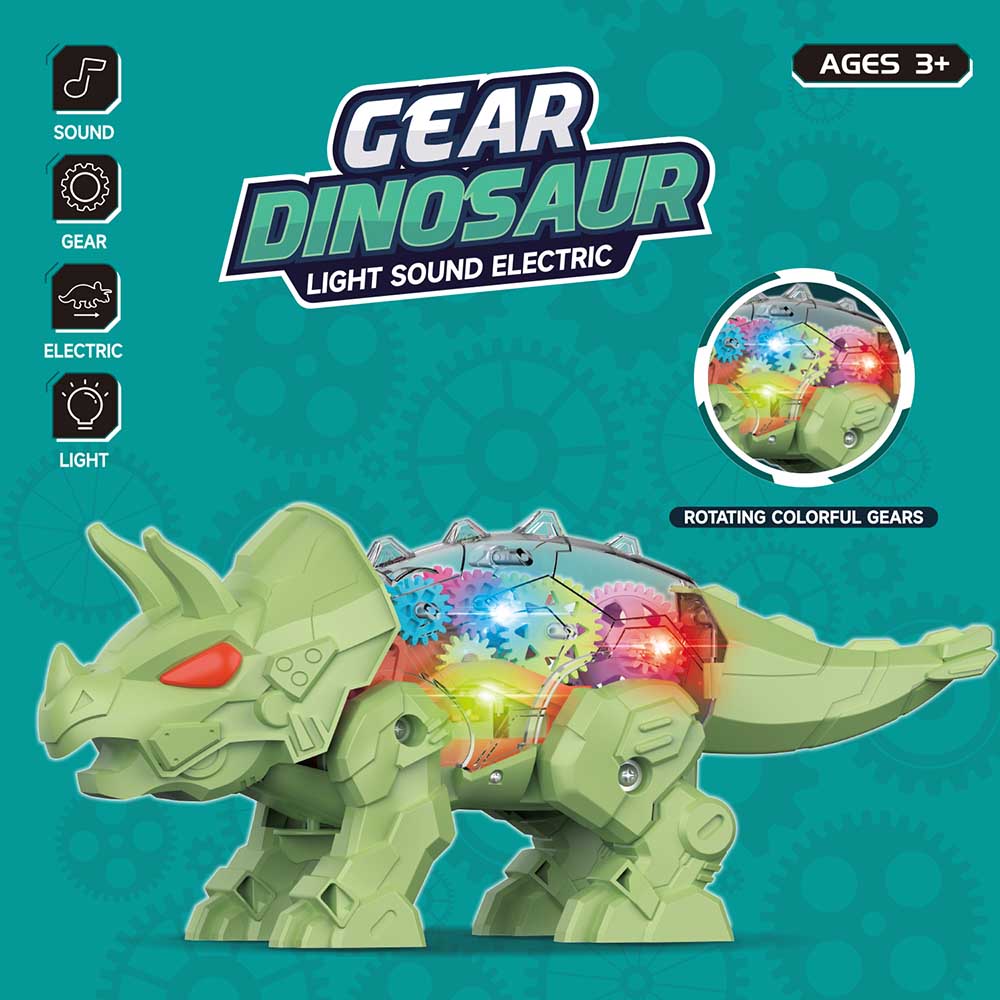 Little Story - Electric DIY Gear Dinosaur - Green