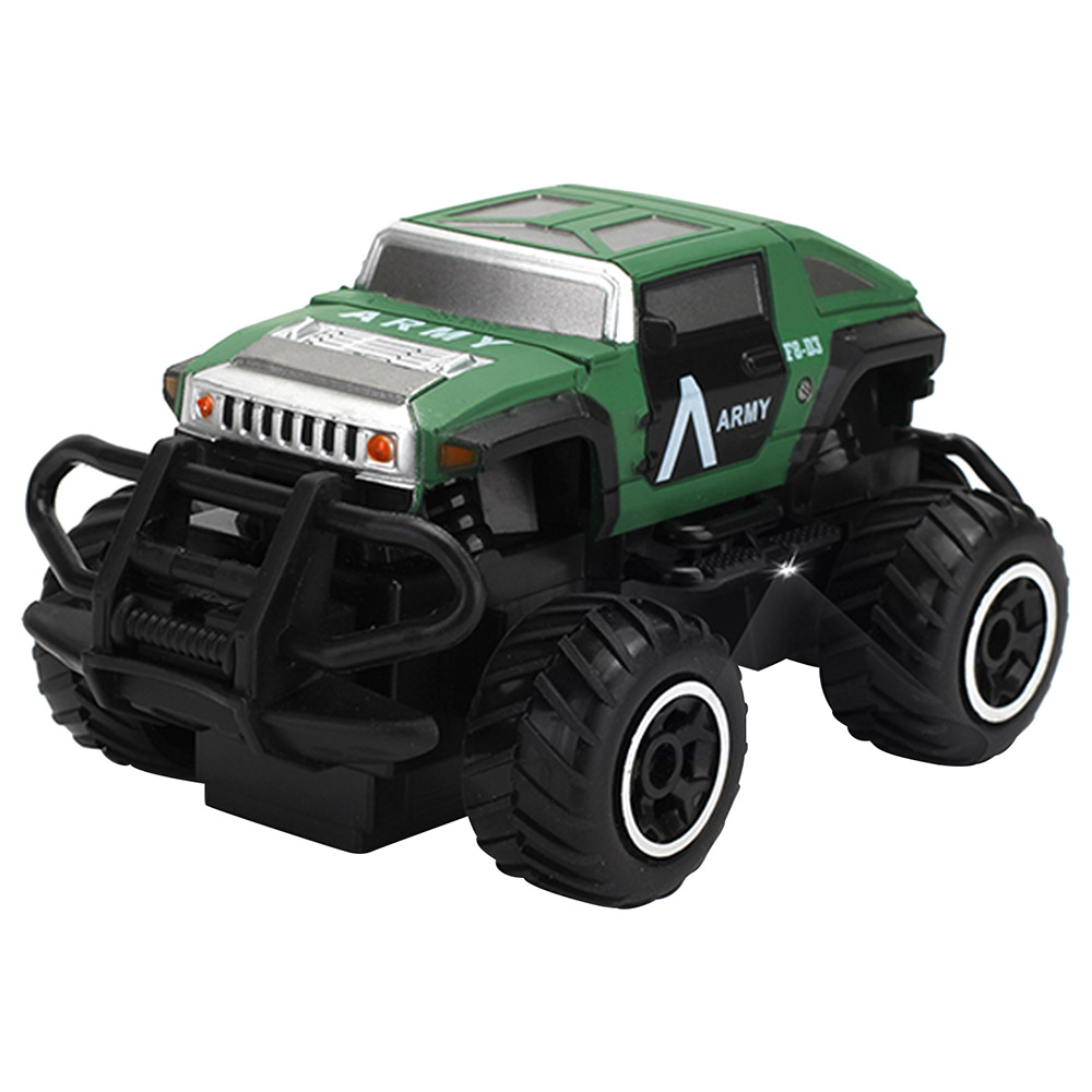 Little Story - 2 Channel Military Car with Remote Control - Green