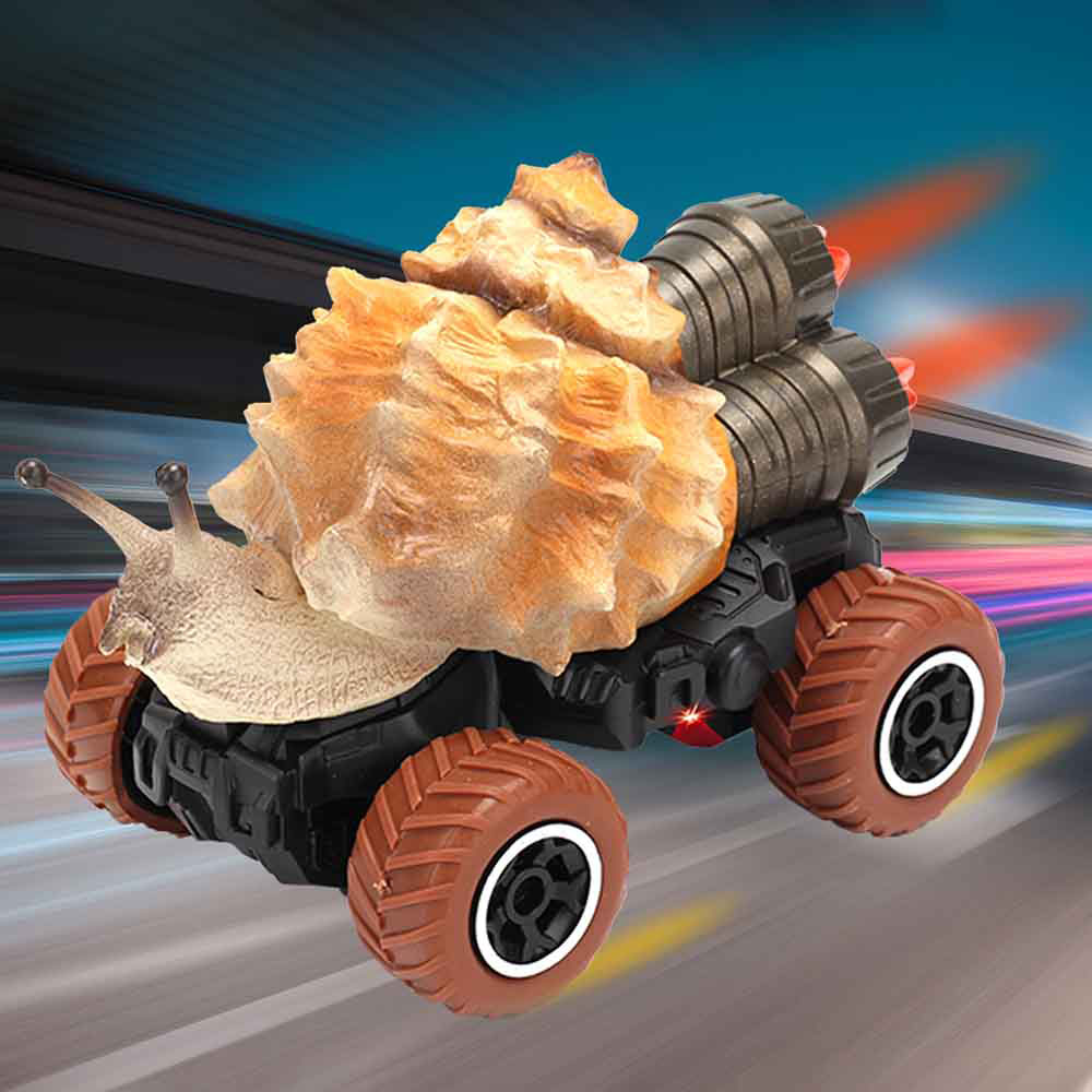 Little Story - 2 Channel Snail Car with Remote Control - Brown