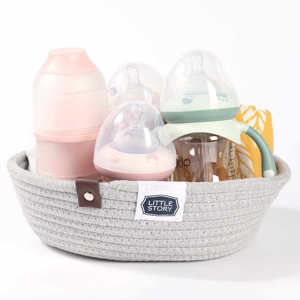 Little Story - Set of 3 Multipurpose Rope Baskets - Grey