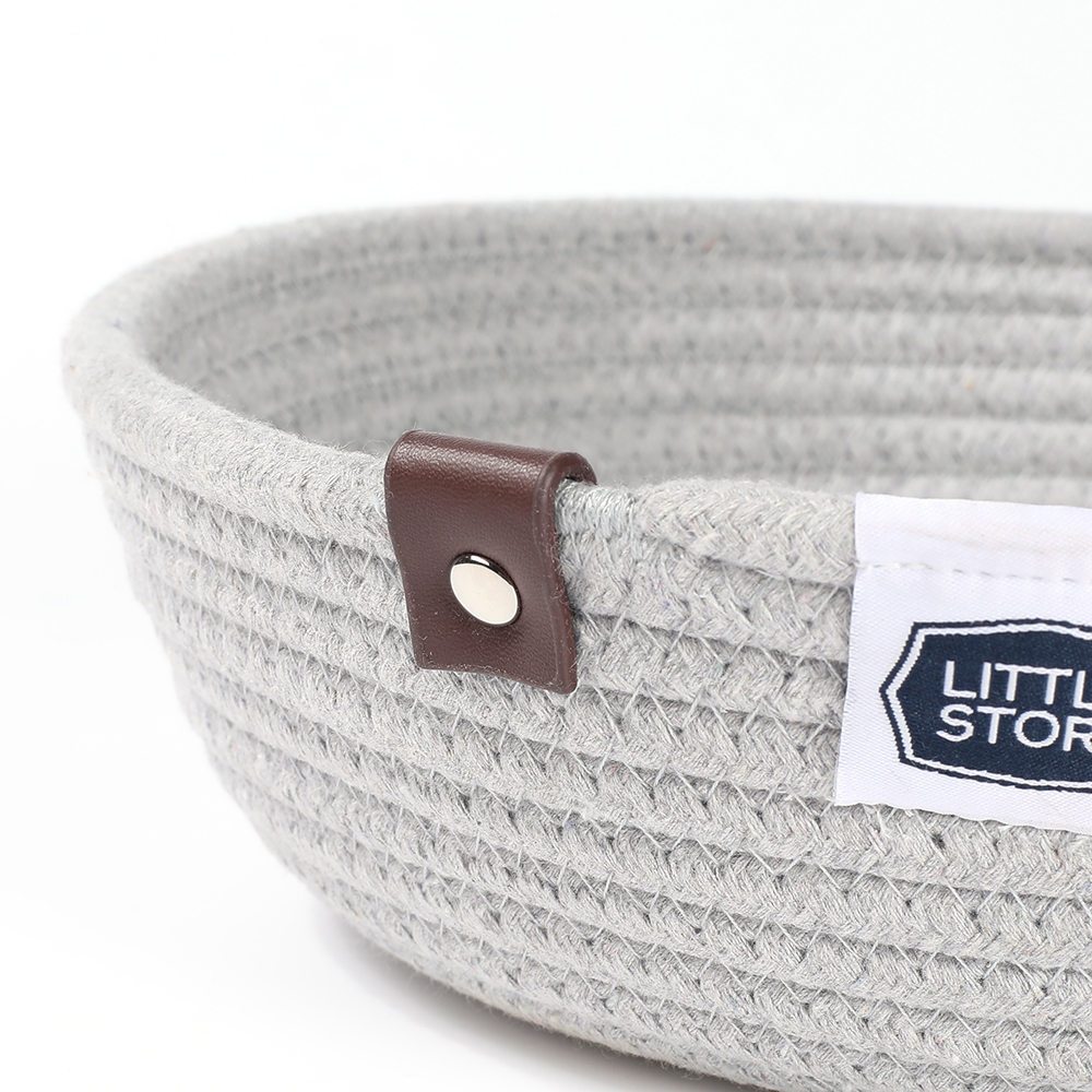 Little Story - Set of 3 Multipurpose Rope Baskets - Grey