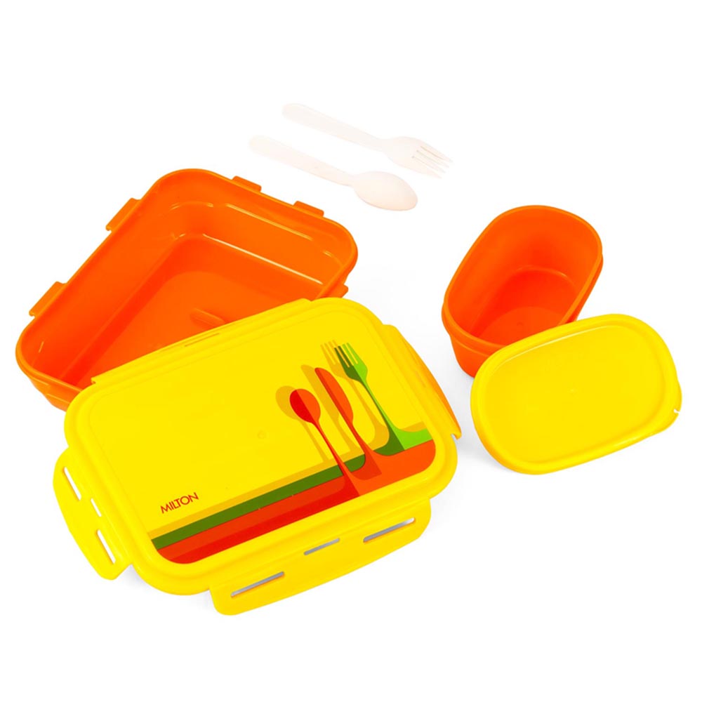 Milton - Fun Treat Lunch Box with Container - 1200ml - Red/Yellow