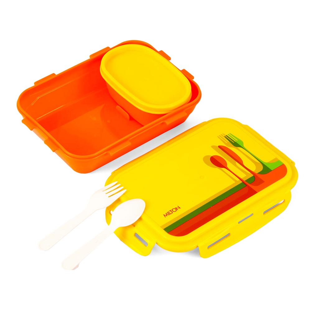 Milton - Fun Treat Lunch Box with Container - 1200ml - Red/Yellow