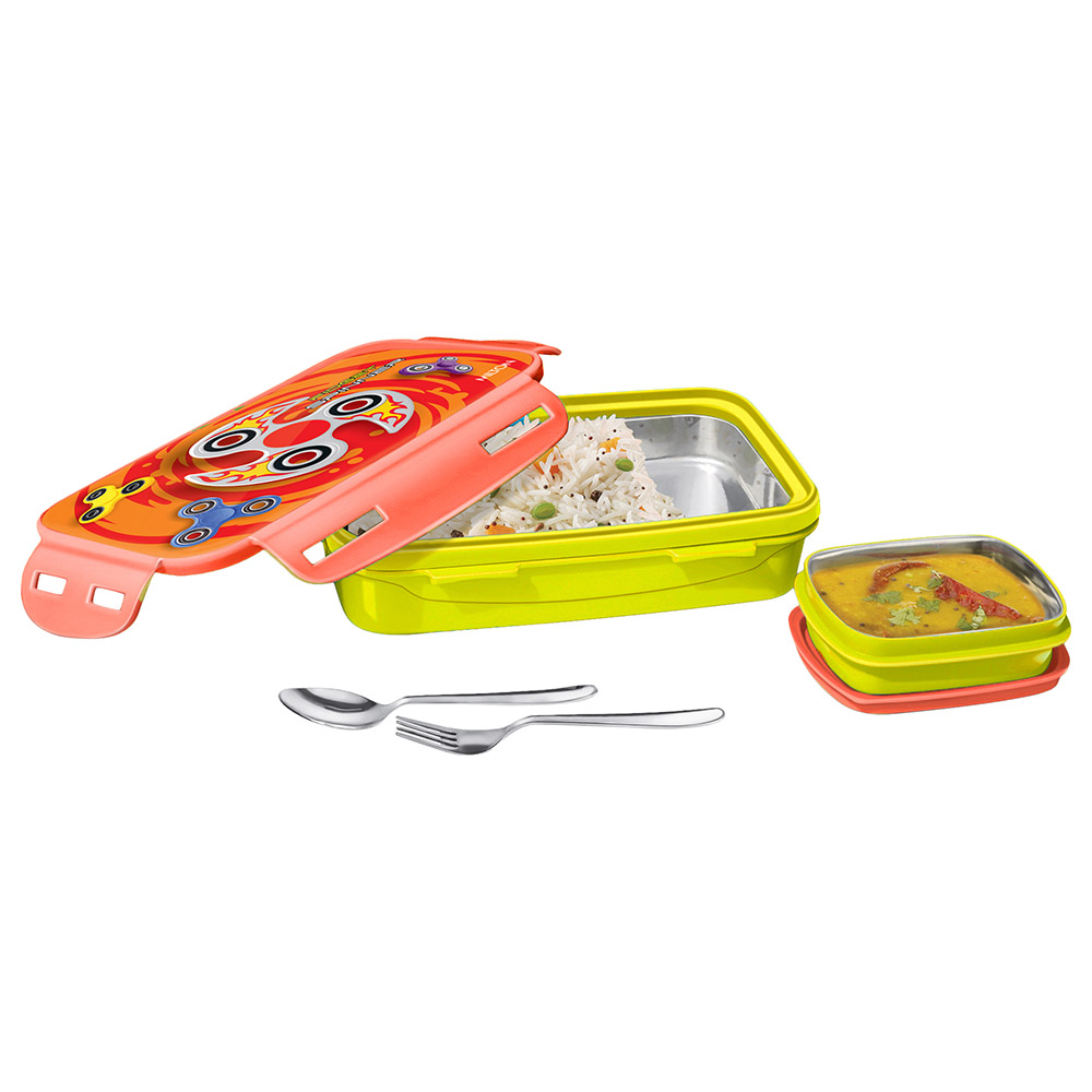 Milton - Steely Deluxe Lunch Box with Container - 400ml - Green