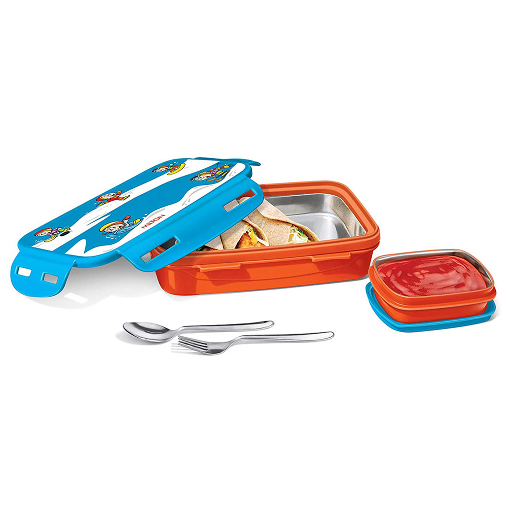 Milton - Mini Inner Steel Lunch Box with Container - 400ml - Snow Blue