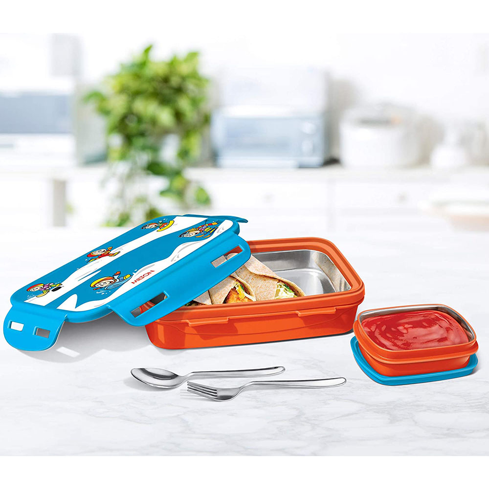 Milton - Mini Inner Steel Lunch Box with Container - 400ml - Snow Blue