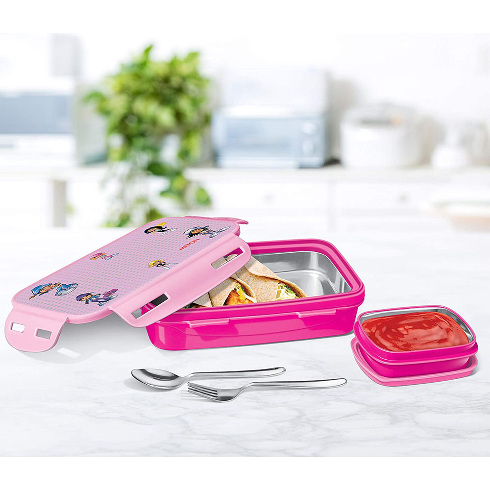 Milton - Mini Inner Steel Lunch Box with Container - 400ml - Beauty Pink