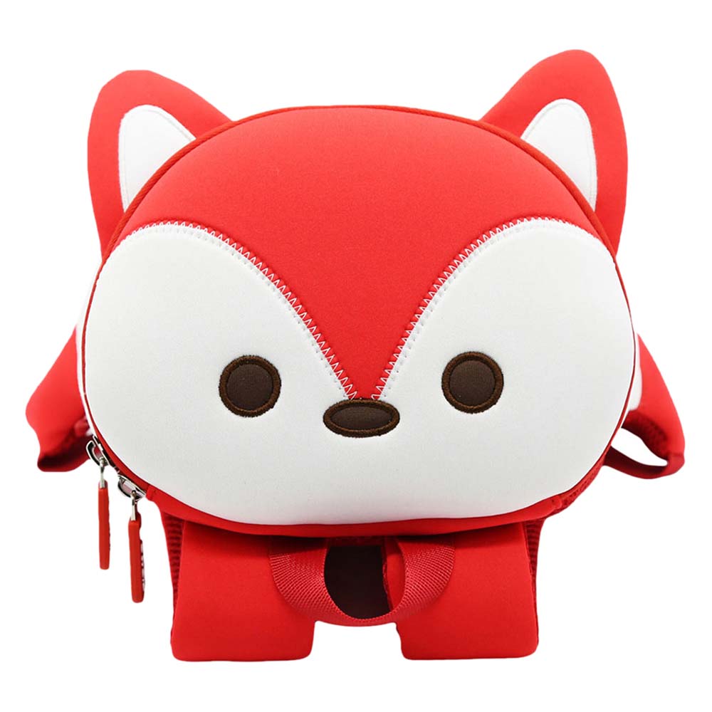 Nohoo - Jungle 3D Anti-Lost Fox Backpack - Red - 8.2-Inch/21cm