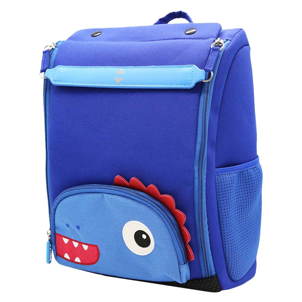 Nohoo - Jungle Bake Dinosaur School Bag - Blue - 14.5-Inch/37cm