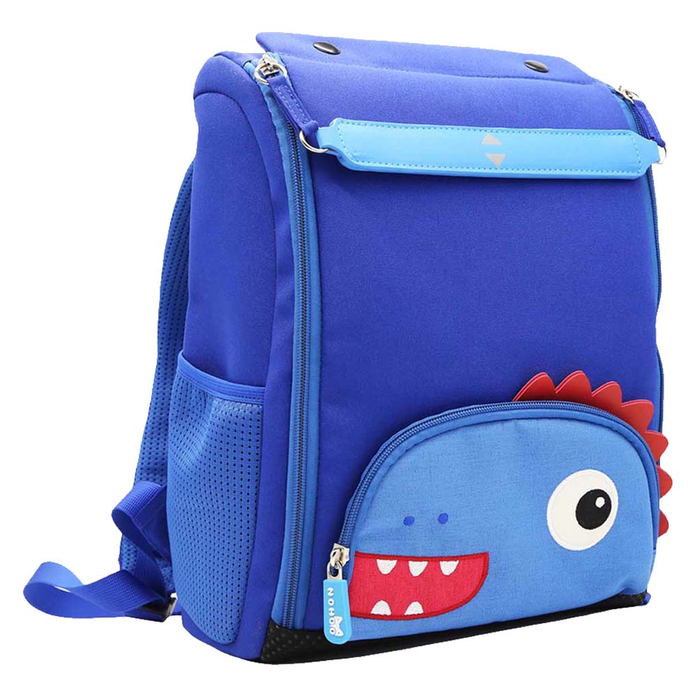 Nohoo - Jungle Bake Dinosaur School Bag - Blue - 14.5-Inch/37cm