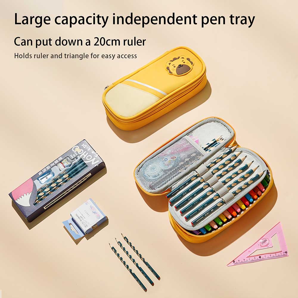 Nohoo - Pencil Case - Lion Yellow - 12.5-Inch