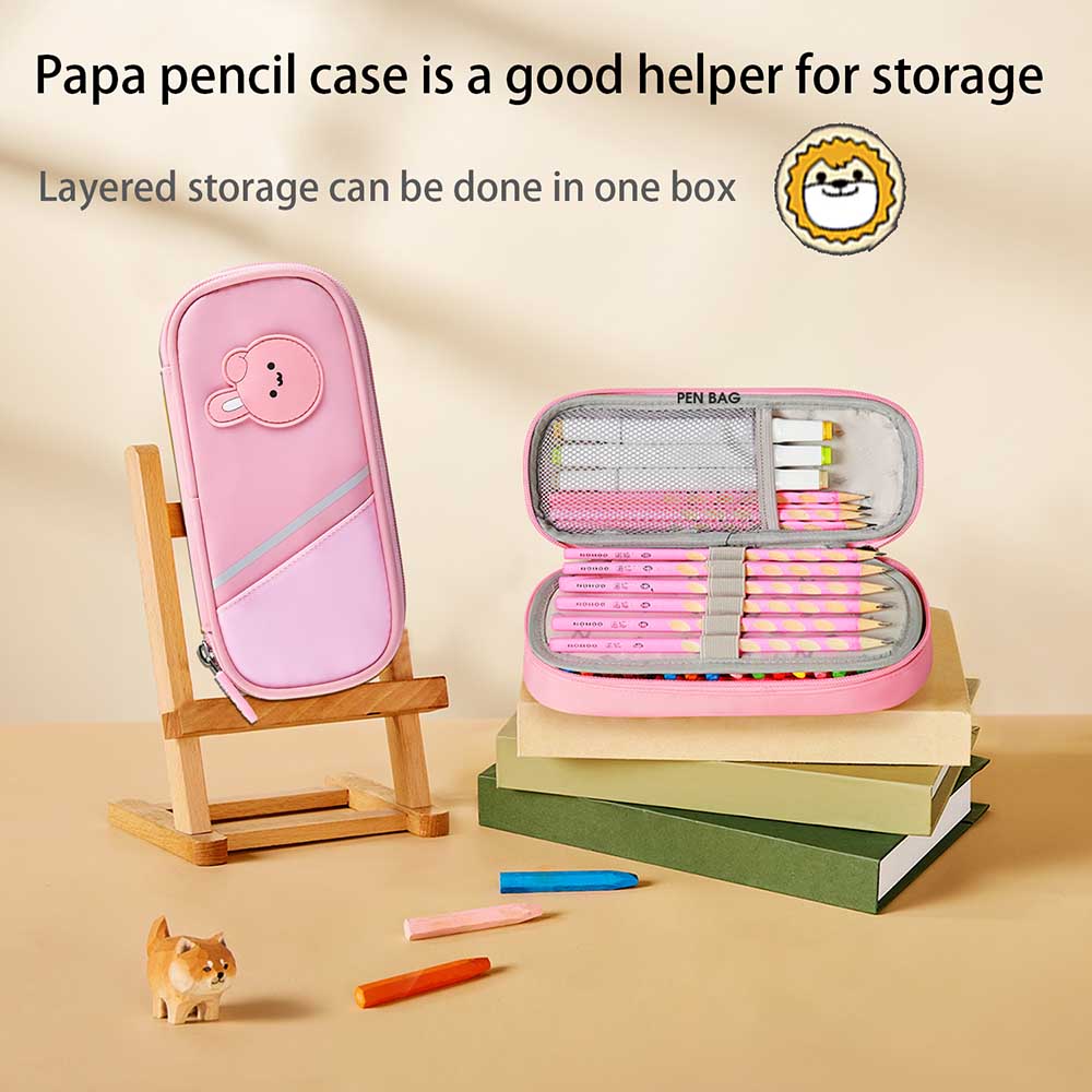 Nohoo - Pencil Case - Rabbit Pink - 12.5-Inch