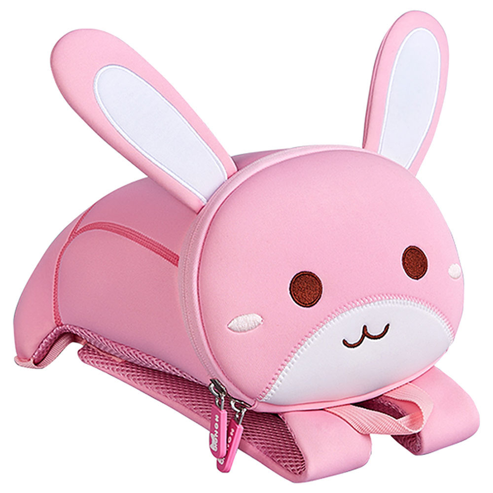 Nohoo - Pre School 3D Bag - Medium - Rabbit Pink - 10-Inch/25.5cm