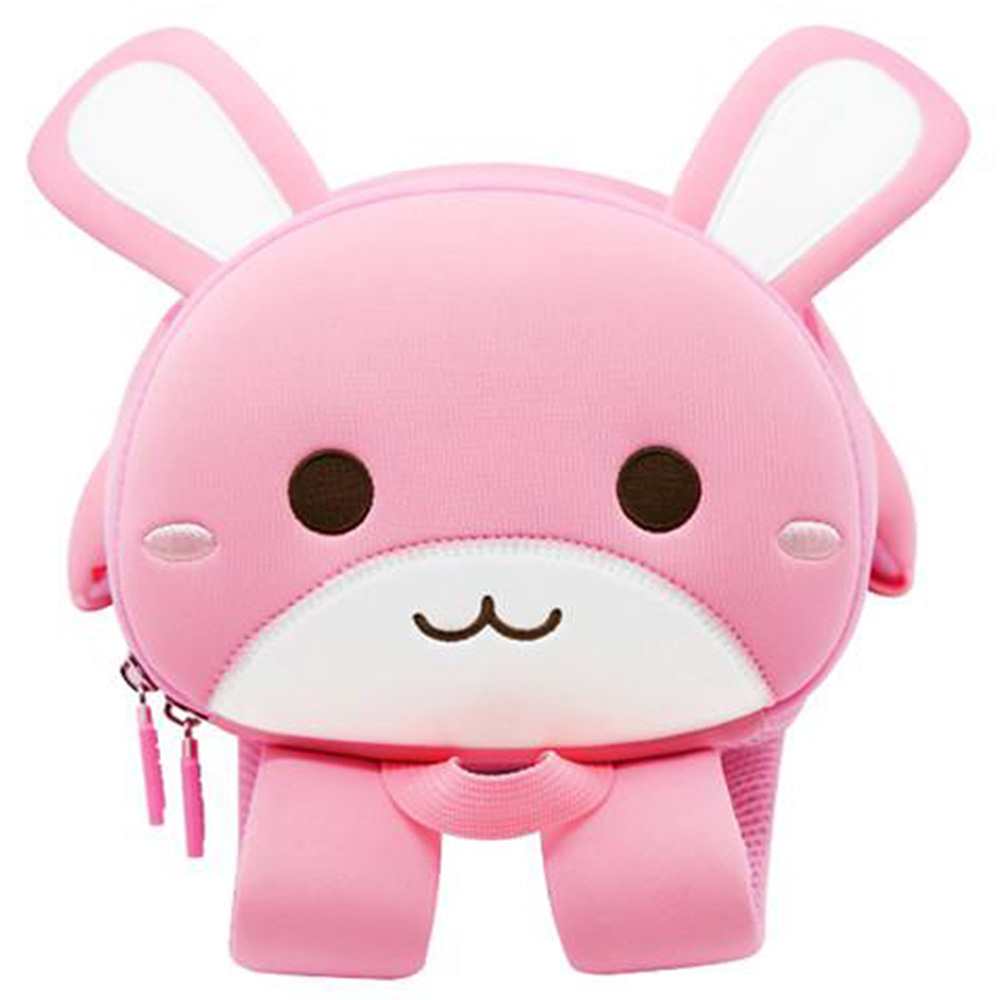 Nohoo - Pre School 3D Bag - Medium - Rabbit Pink - 10-Inch/25.5cm