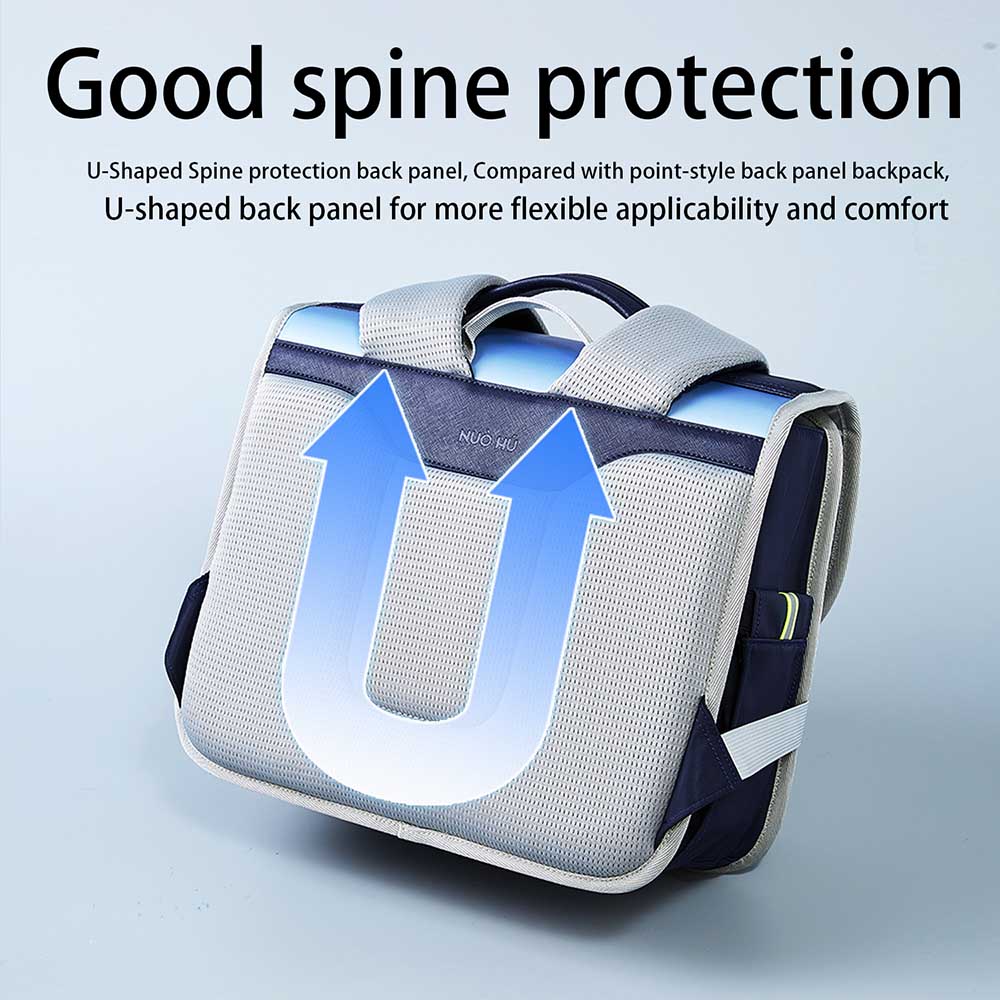 Nohoo - Ergonomic Spine Protection School - Blue - 11-Inch/28cm