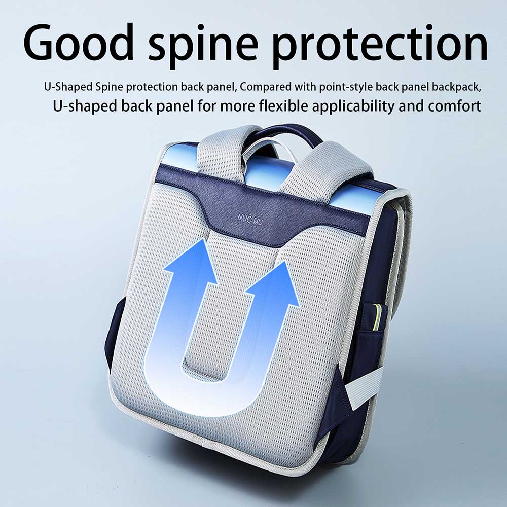 Nohoo - Spine Protection School Backpack - Blue - 13.2-Inch/34cm