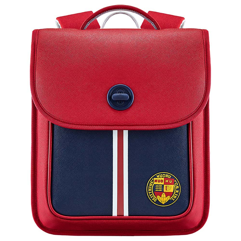 Nohoo - Preppy Spine Protection School Backpack - Red - 13.2-Inch/34cm