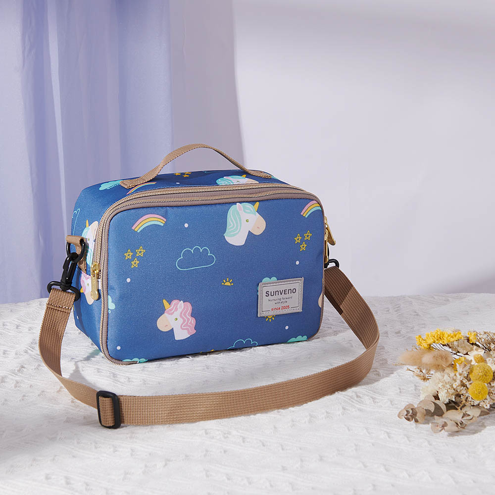 Sunveno - Diaper Changing Clutch with Mat - Unicorn Blue