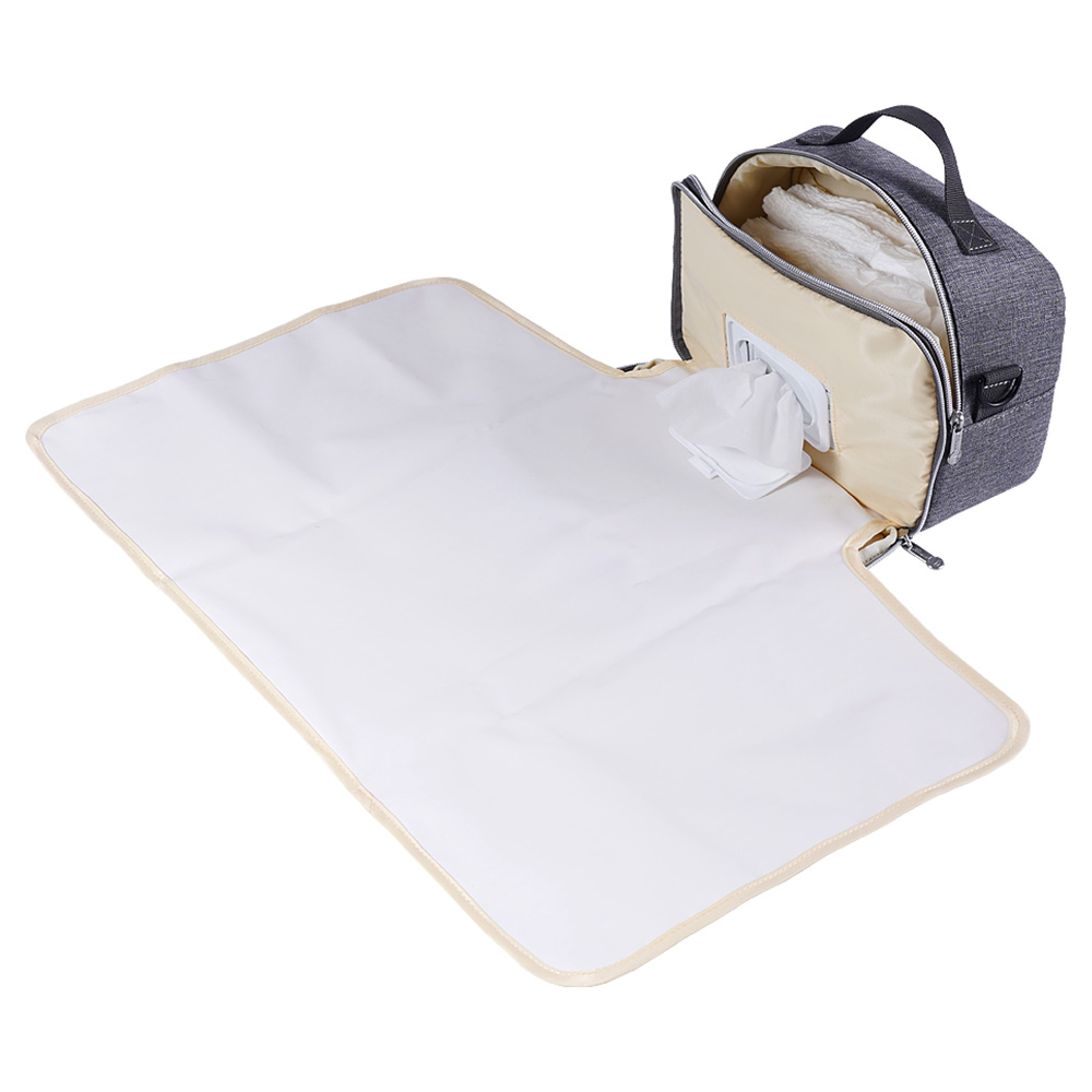 Sunveno - Diaper Changing Clutch with Mat - Grey
