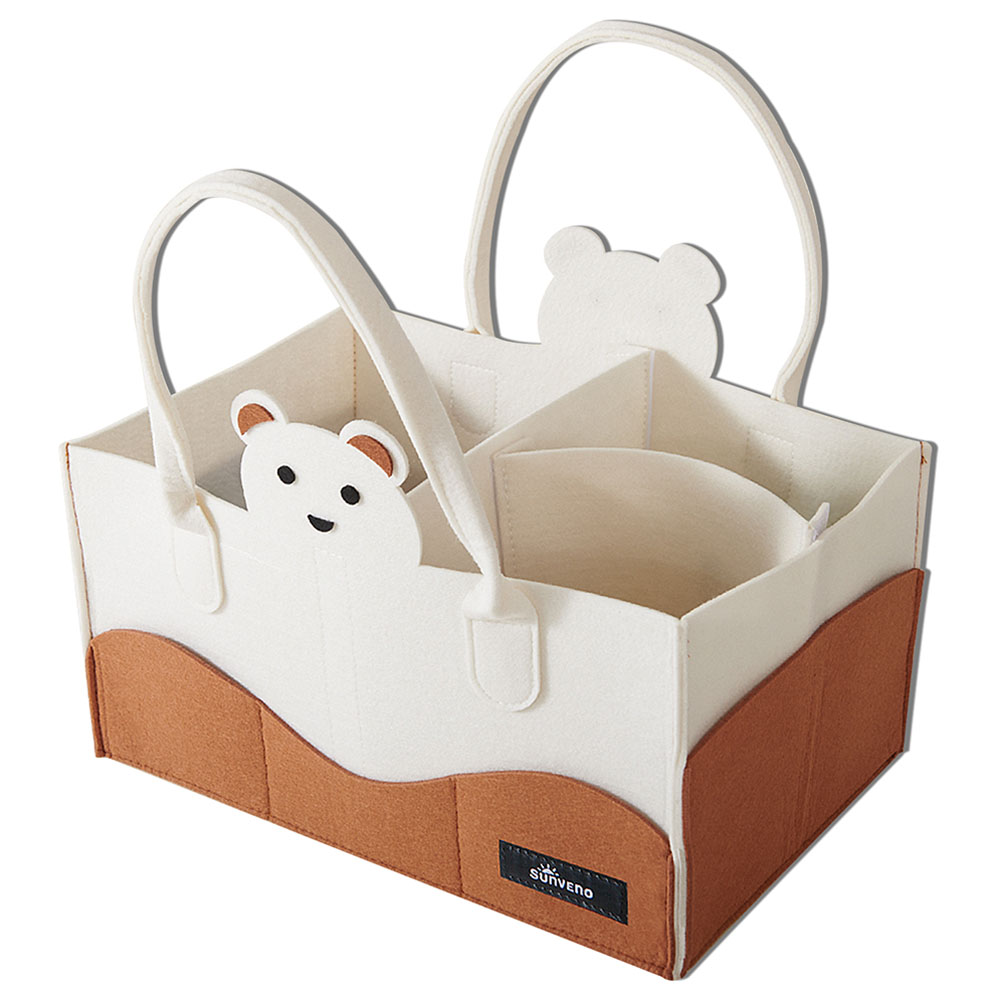 Sunveno - Diaper Caddy Organizer - Ivory