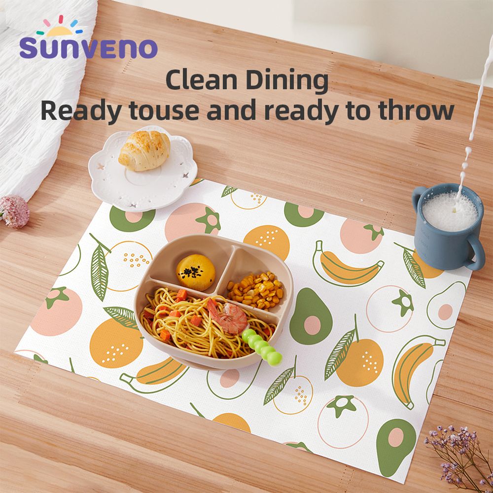 Sunveno Baby Feeding Disposable Travel Multipurpose Placemats 20pcs