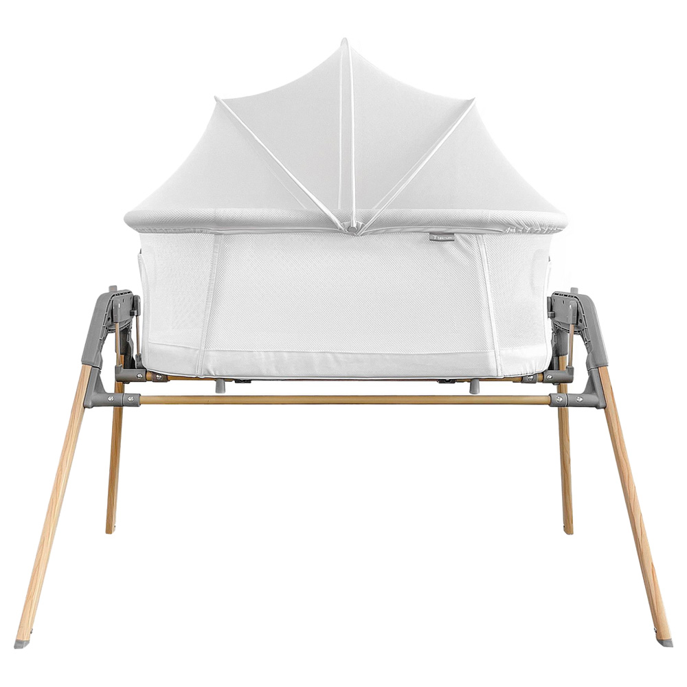 Teknum 3-in-1 Baby Cradle Bassinet with Mosquito Net - White