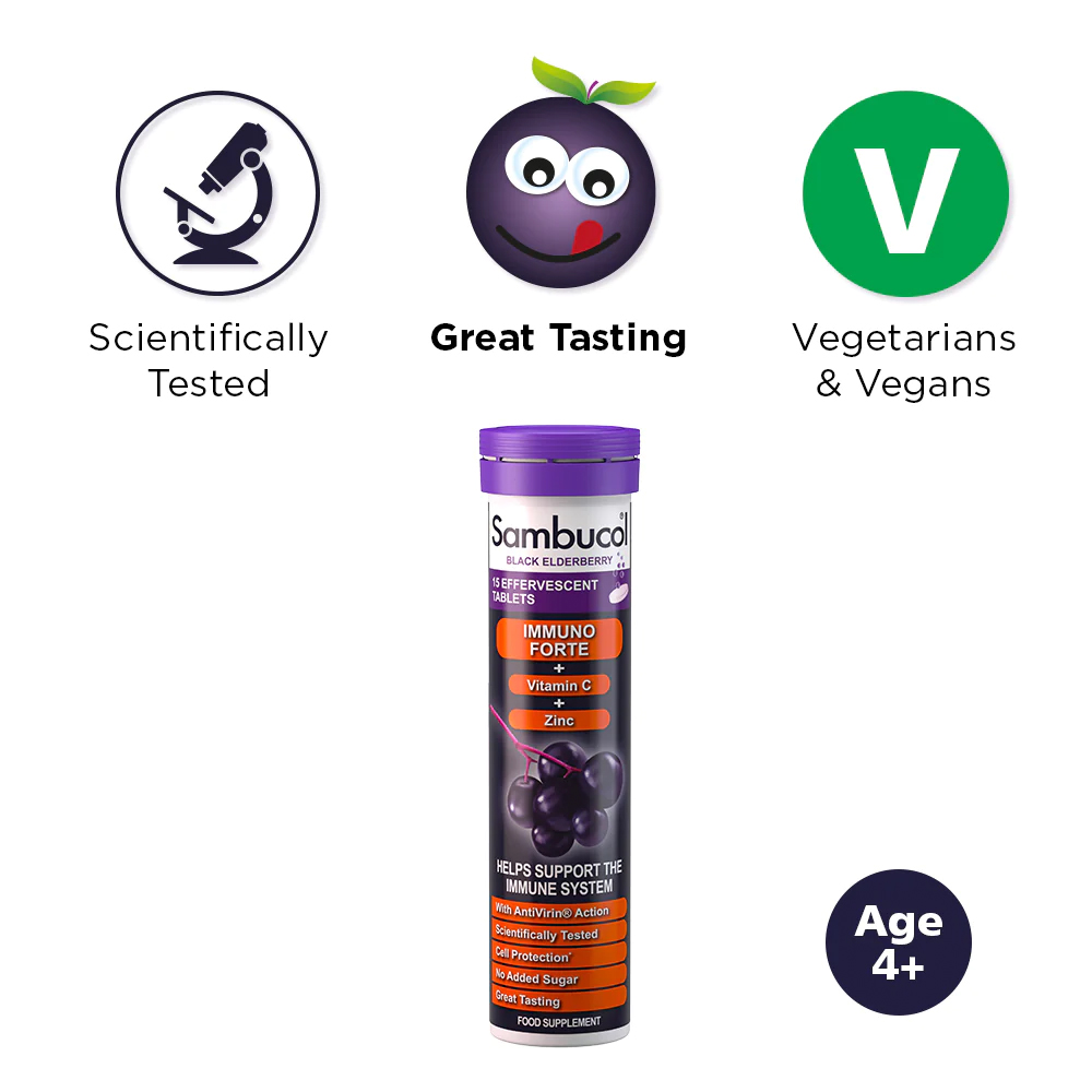 Sambucol - Immuno Forte Effervescent 15 Tabs - Pack Of 2