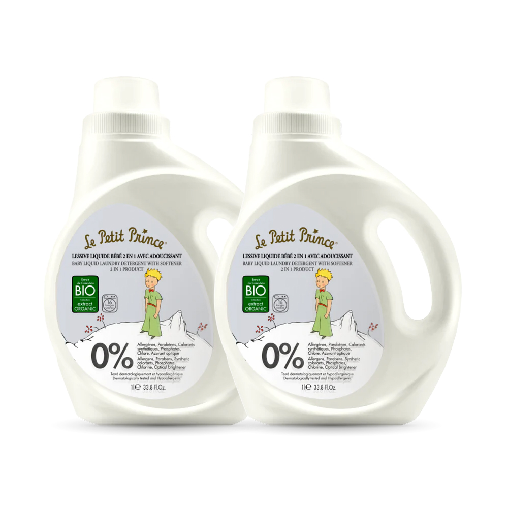 Le Petit Prince - Newborn 2-In-1 Detergent And Fabric Softener - 1000ml - Pack of 2