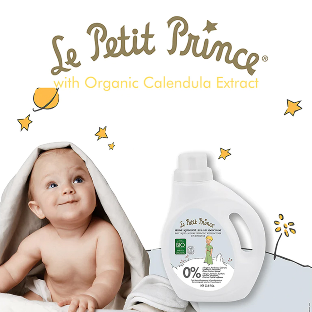 Le Petit Prince - Newborn 2-In-1 Detergent And Fabric Softener - 1000ml - Pack of 2