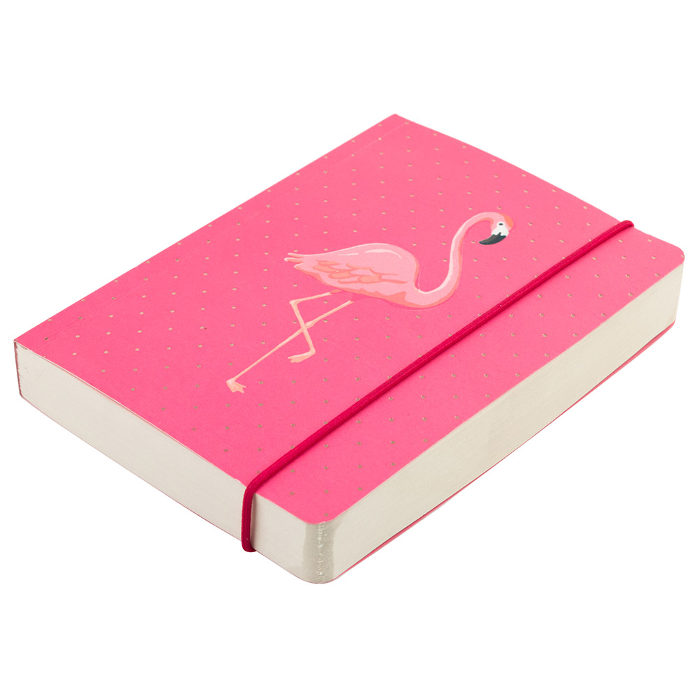 Go Stationery - A6 Extra Thick Notebook - Flamingo