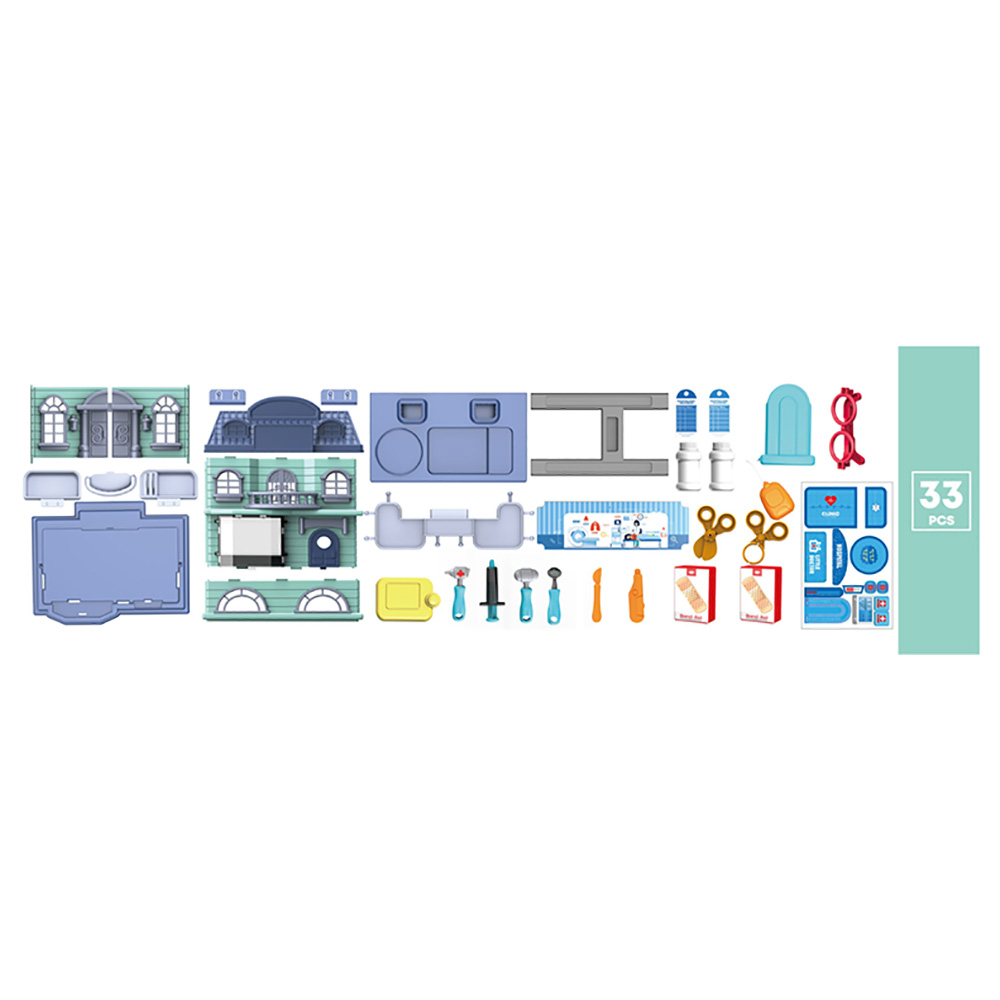 Little Learners - Doctor Set Play House 33Pcs