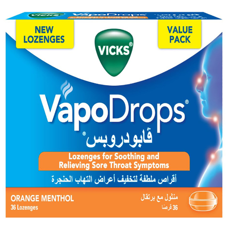 Vicks - Vapodrops - Orange - 36 Lz