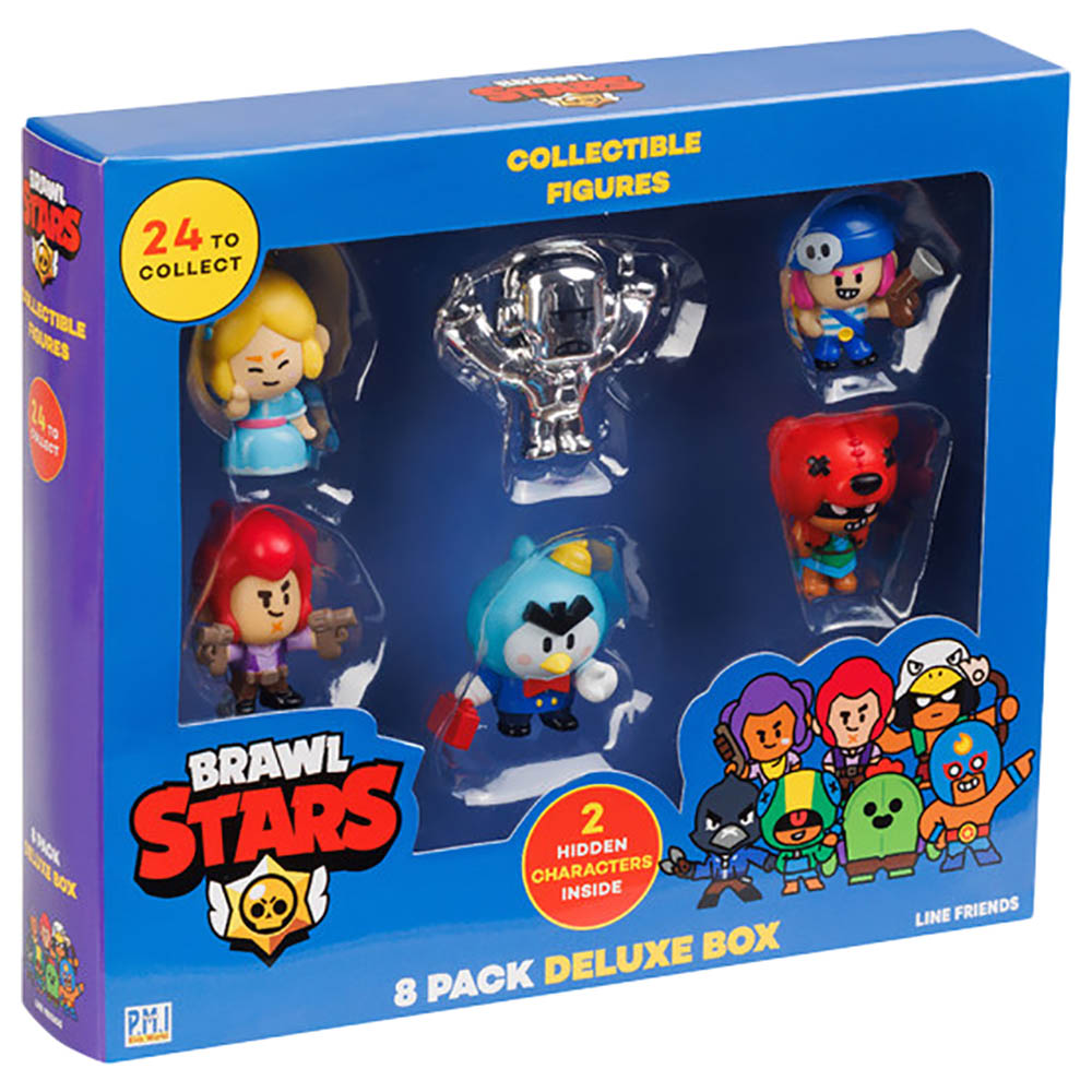 Brawls Star - صندوق مجسمات فاخر - 8 قطع - قد يختلف الطراز