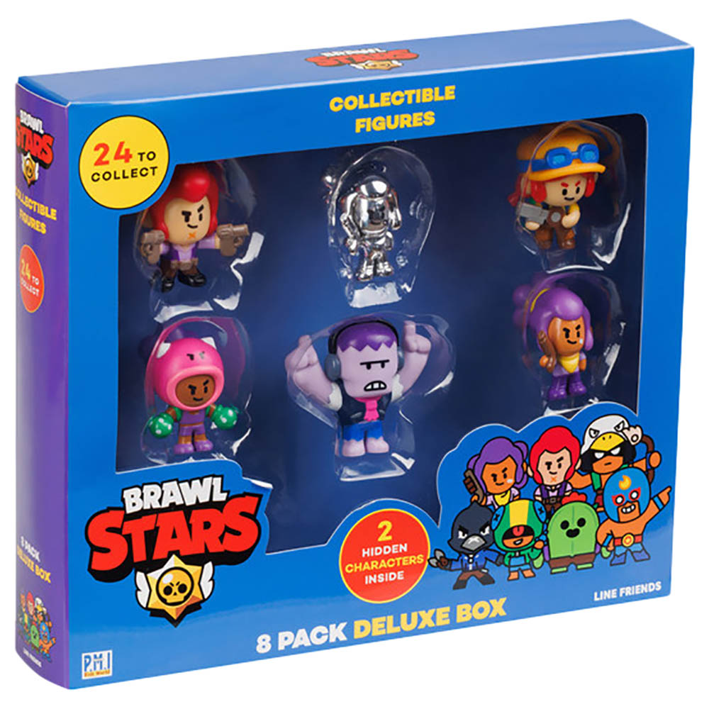 Brawls Star - صندوق مجسمات فاخر - 8 قطع - قد يختلف الطراز