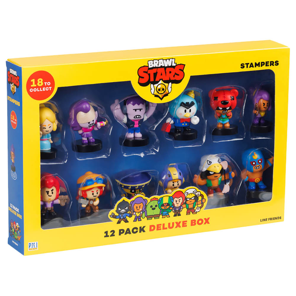 Brawls Star - Stampers Deluxe Box - 12 قطعة - قد يختلف الطراز