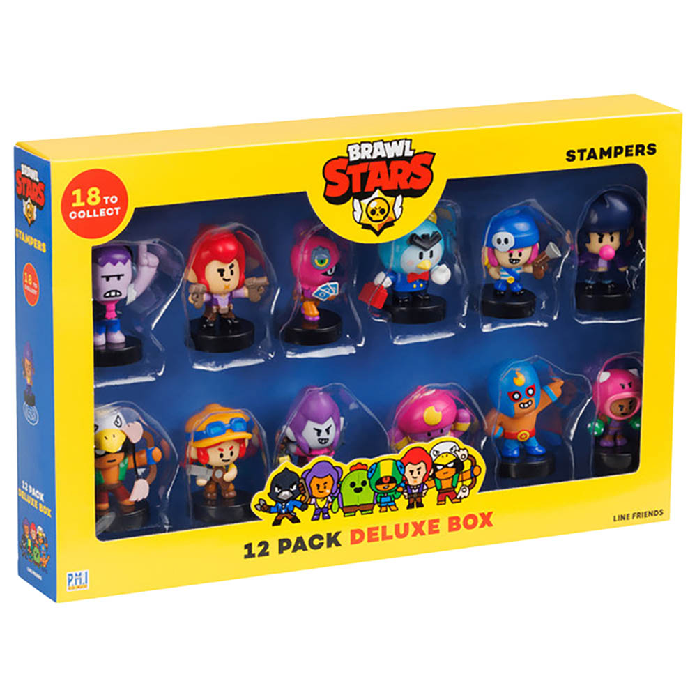 Brawls Star - Stampers Deluxe Box - 12 قطعة - قد يختلف الطراز