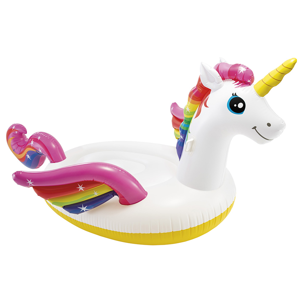 انتكس - عوامة استرخاء قابلة للنفخ ميجا - يونيكورن - أبيض