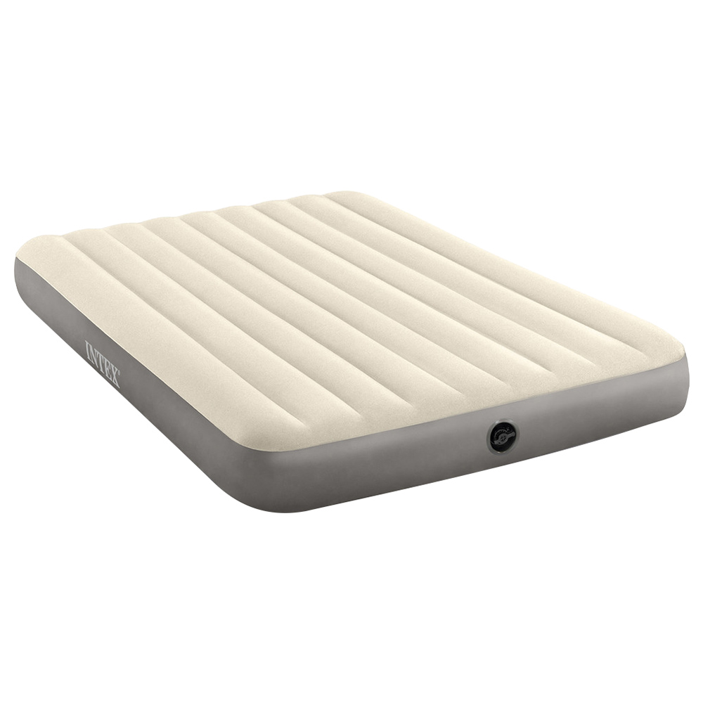Intex - Queen Dura-Beam Series Single High Airbed - White