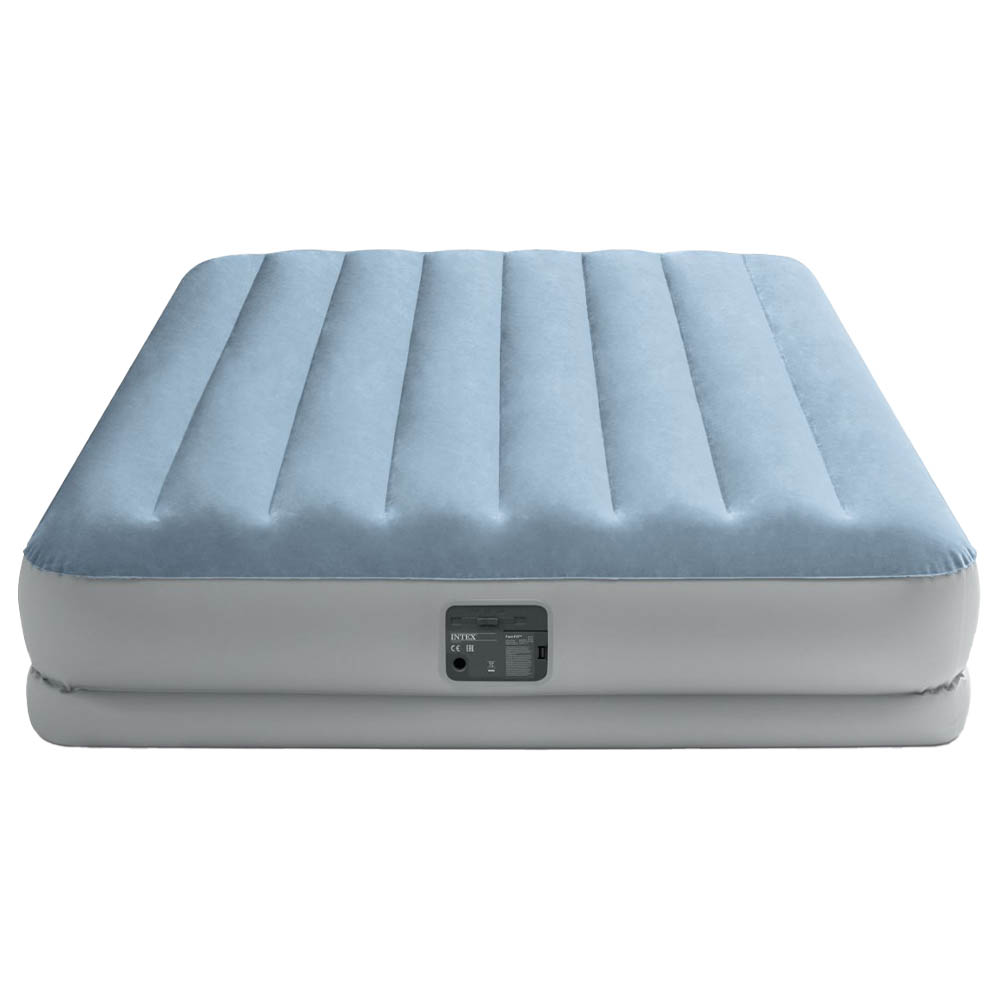 Intex - Queen Mid-Rise Comfort Airbed with Fiber-Tech Bip