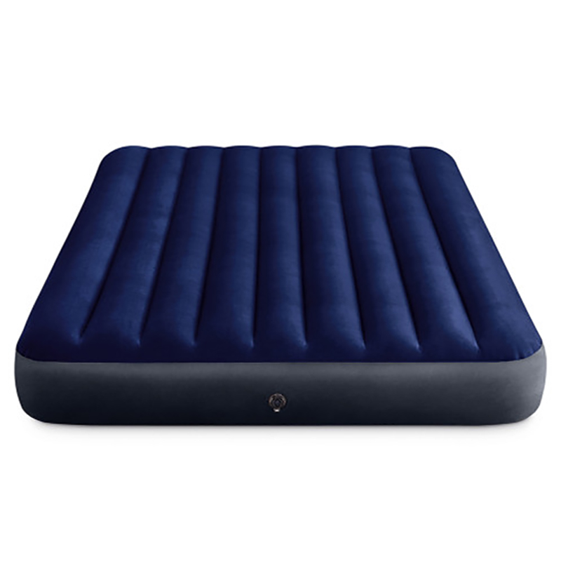 Intex - Queen Dura-Beam Series Classic Downy Airbed - Blue