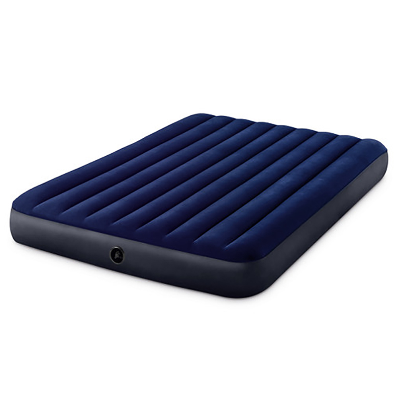 Intex - Queen Dura-Beam Series Classic Downy Airbed - Blue