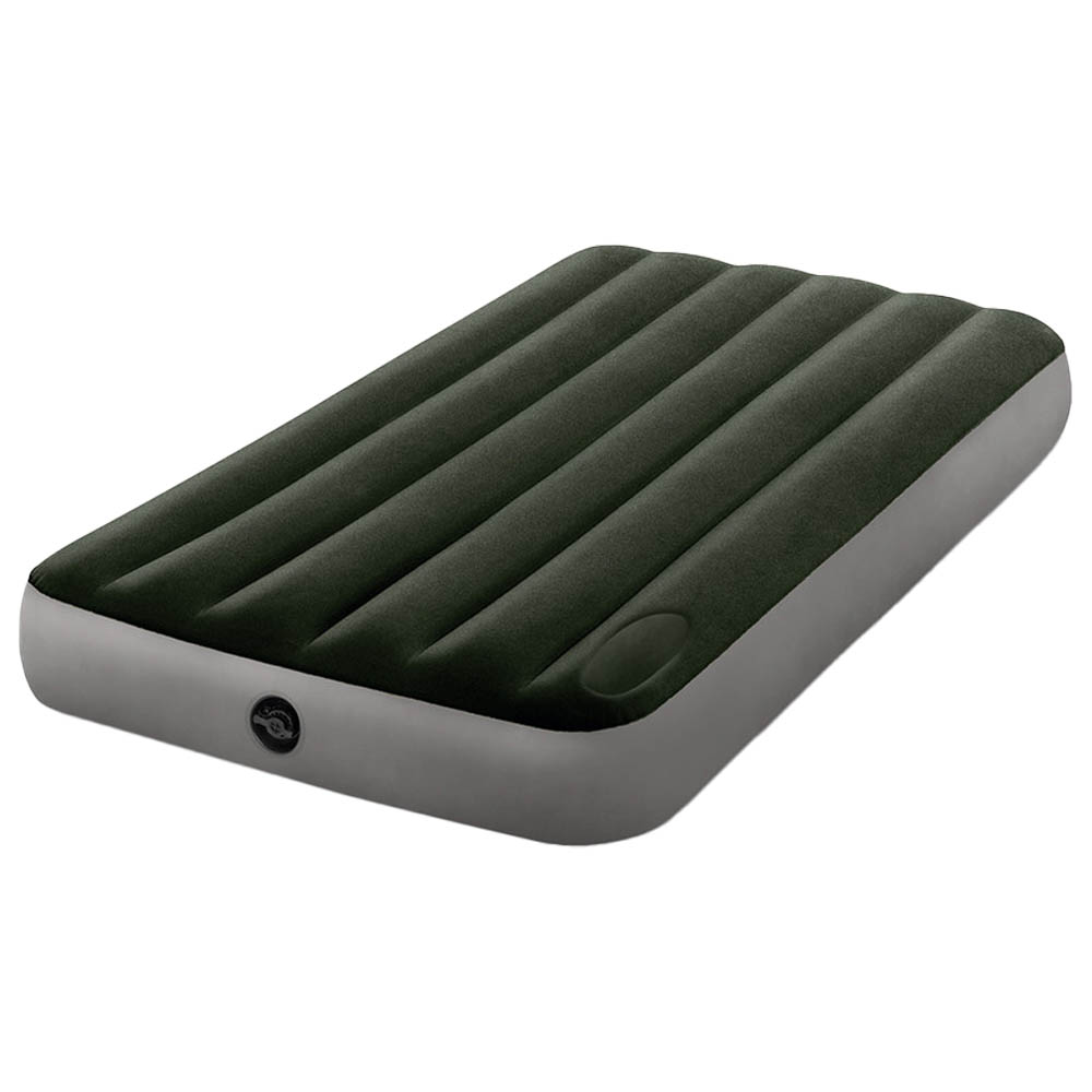 Intex - Twin Dura-Beam Downy Airbed with Foot Bip